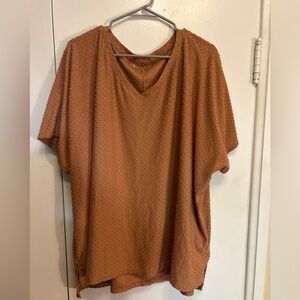 Maurices Tan V-Neck Tee Shirt